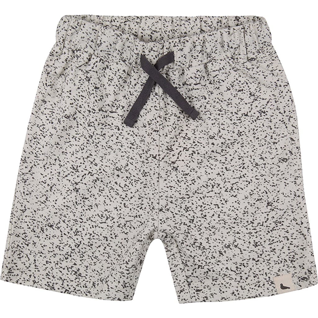 Turtledove London Kids Organic Cotton Multicolor Speckled Bear Print Shorts In Gray