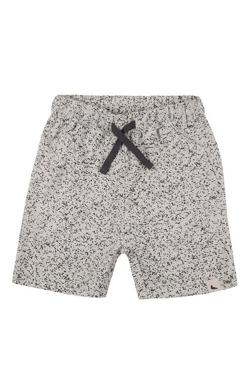 Turtledove London Kids Organic Cotton Multicolor Speckled Bear Print Shorts In Gray