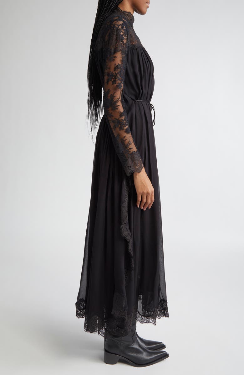 Zimmermann Hypnotic Batwing Sleeve Maxi Dress, Alternate, color, Black