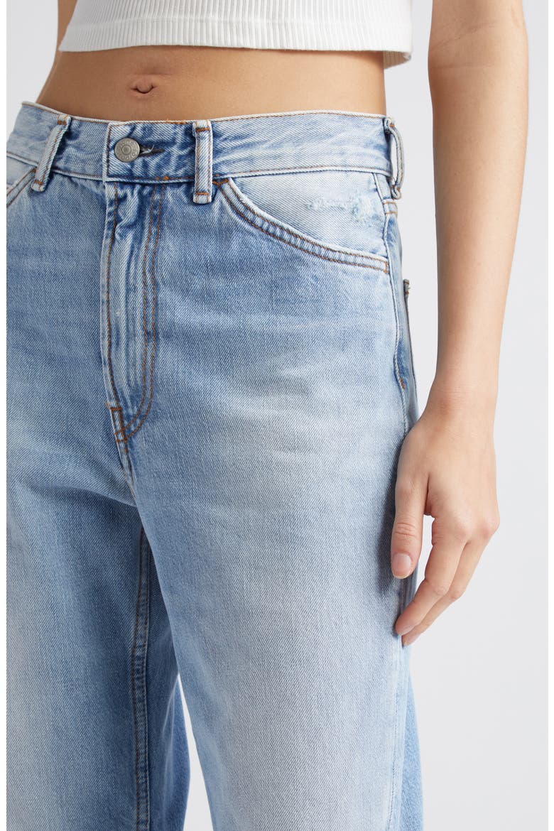 1977 Distressed High Waist Nonstretch Jeans, Alternate, color, LIGHT BLUE