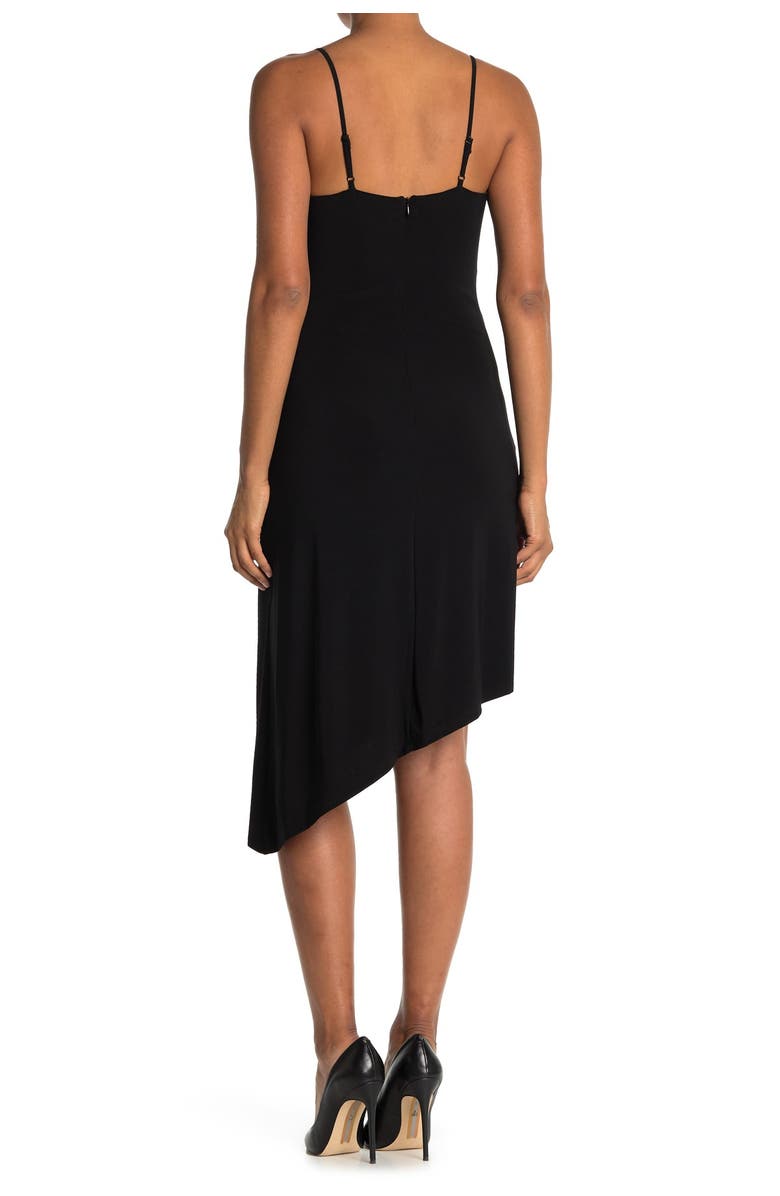 Laundry by Shelli Segal Asymmetrical Cowl Neck Slip Dress, Alternate, color,