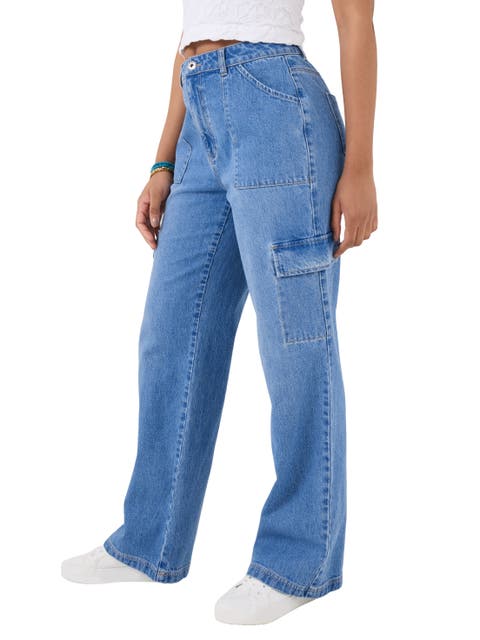 Denim Cargo Pants