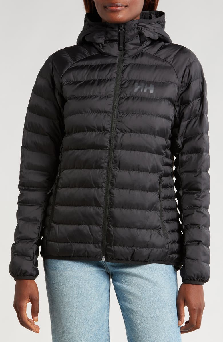 Helly Hansen Banff Water Repellent Insulated Hooded Puffer Jacket, Alternate, color,