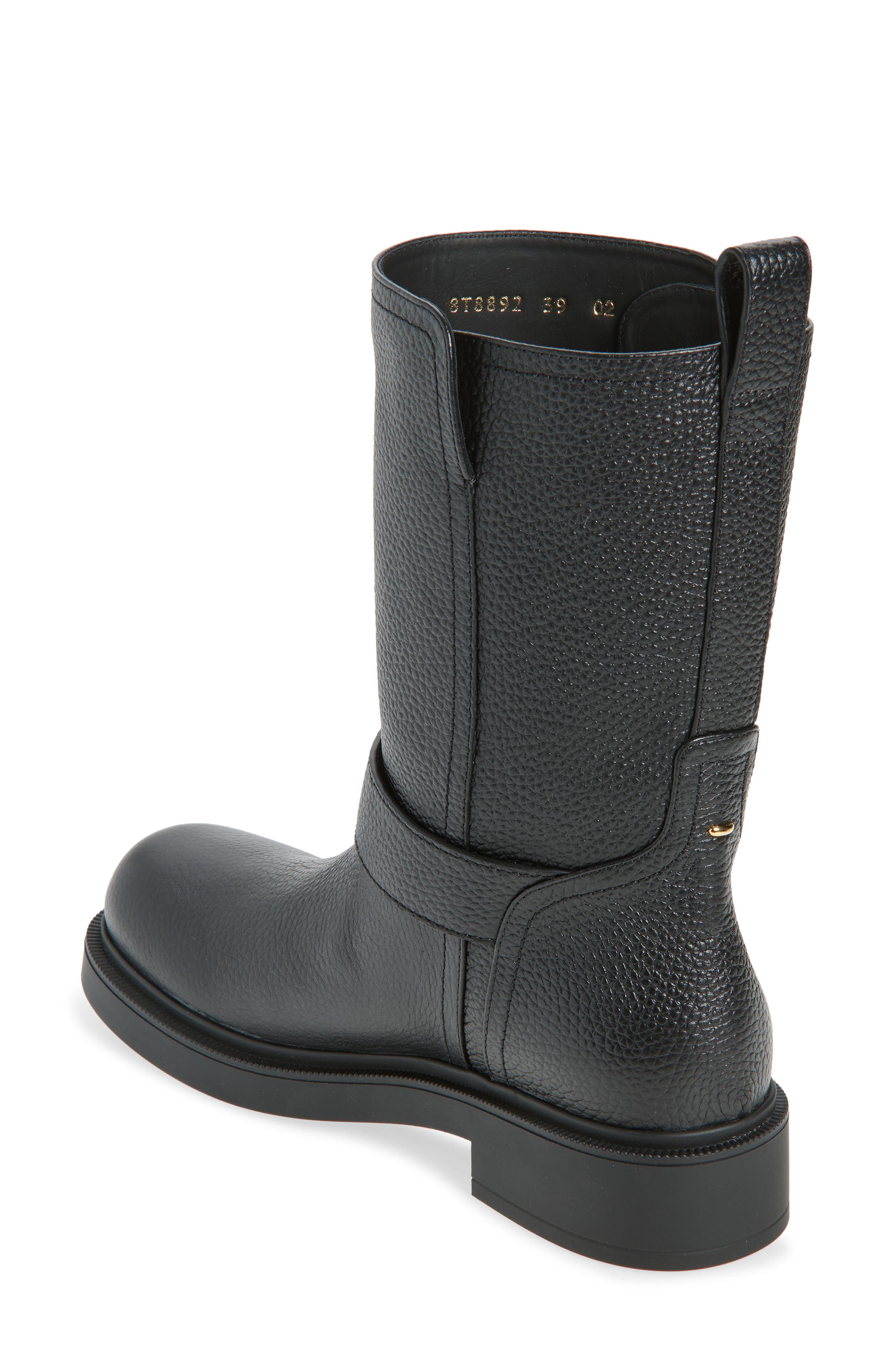 Fendi Biker Boot, Alternate, color, Black