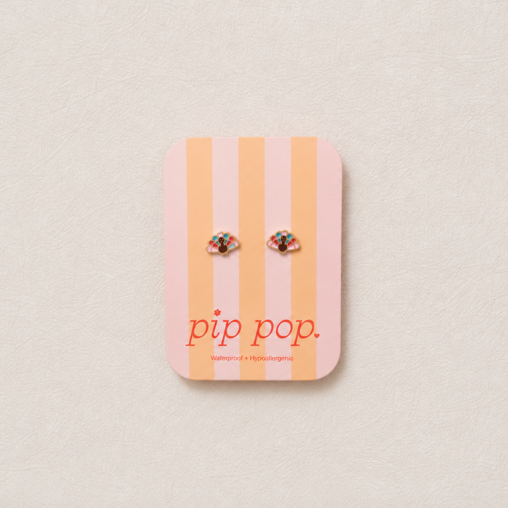 Pip Pop Turkey Hypoallergenic Flatback Stud Earrings | Nordstrom