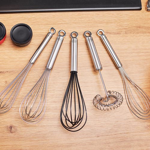 Rosle Stainless Steel Round Handle Balloon Whisk And Beater, 12.6-inch In Silver