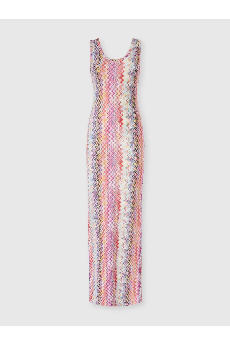 Long Tank Dress, Main, color, Pink & Multicoloured