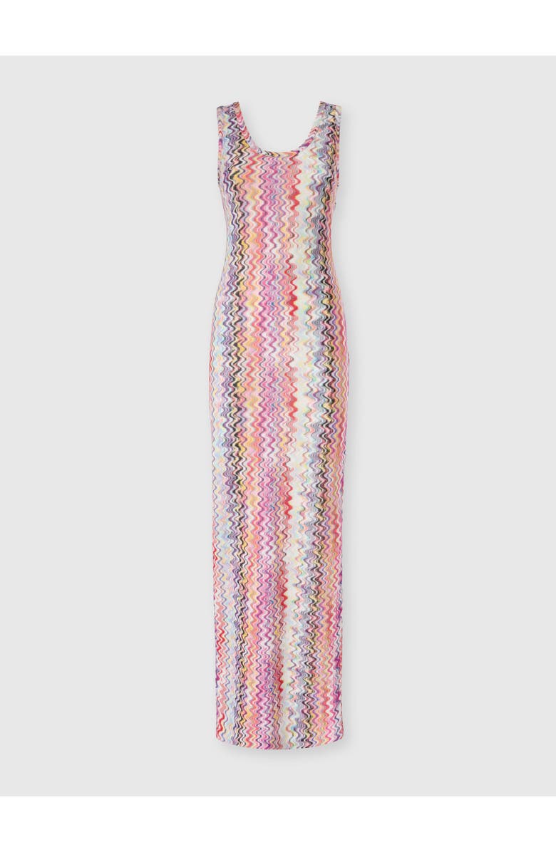 Missoni Long Tank Dress, Main, color, Pink & Multicoloured