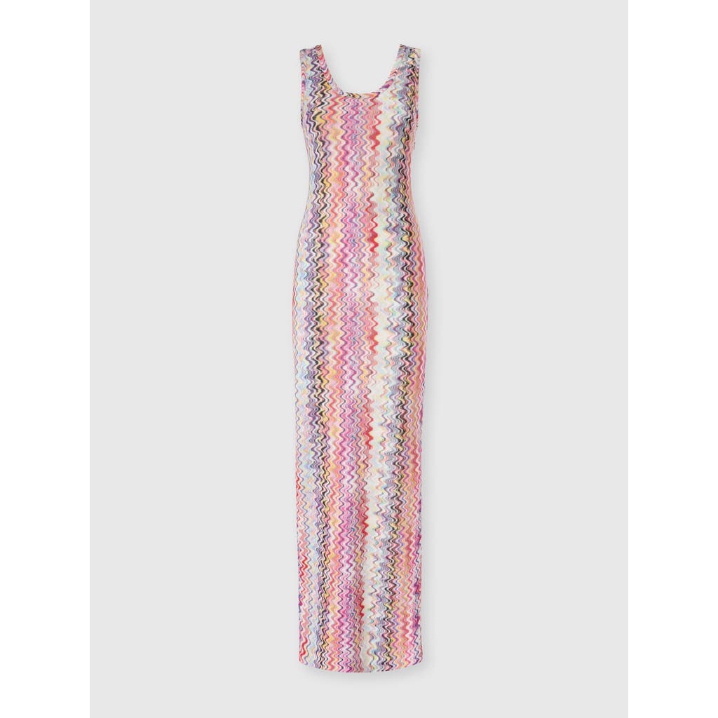 Missoni Long Tank Dress in Pink & Multicoloured at Nordstrom, Size 36