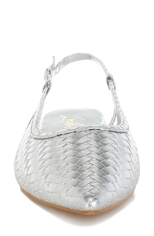 London Rag Kurina Pointed Toe Flat In Silver