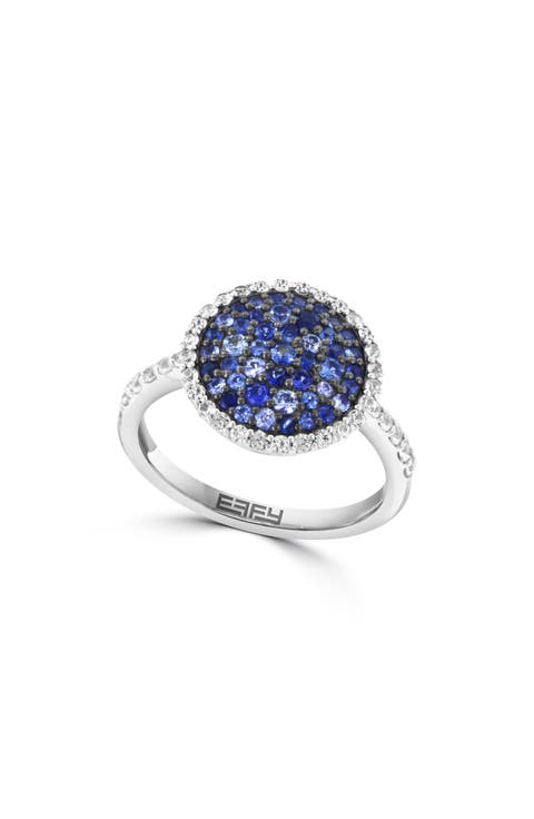 Sterling Silver Sapphire Ring