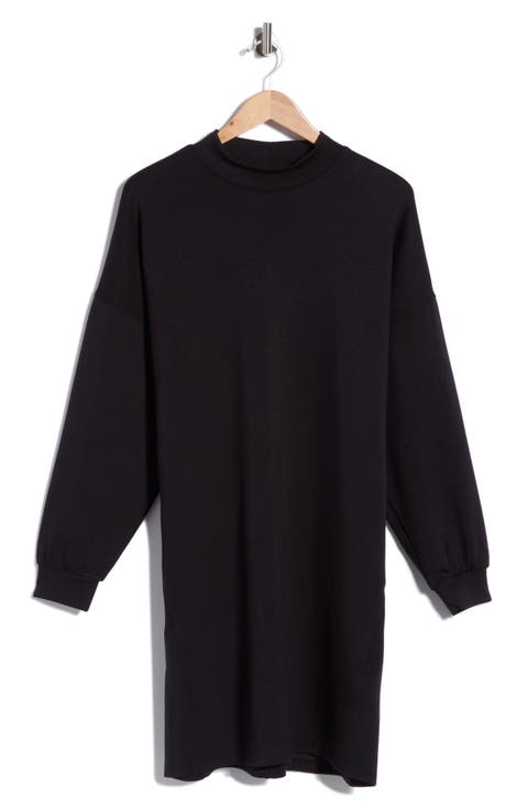 Long Sleeve Mock Neck Sweater Dress