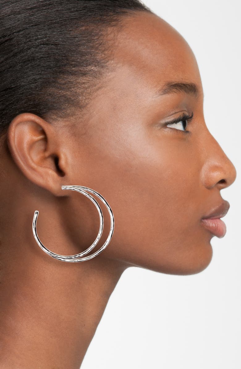 Argento Vivo Sterling Silver Argento Vivo Open Hoop Earrings, Alternate, color, 