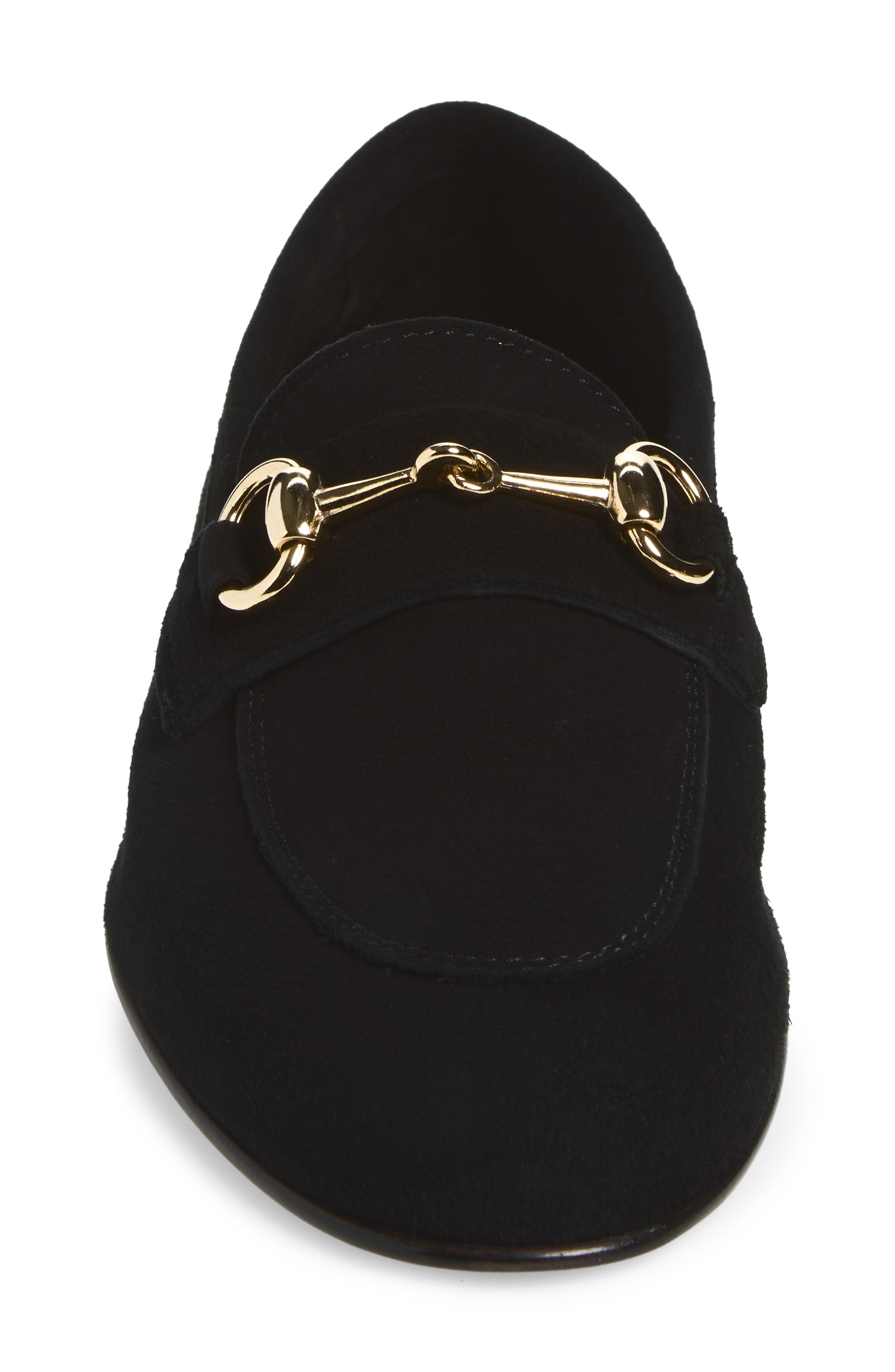 Cassie Bit Loafer, Alternate, color, BLACK SUEDE