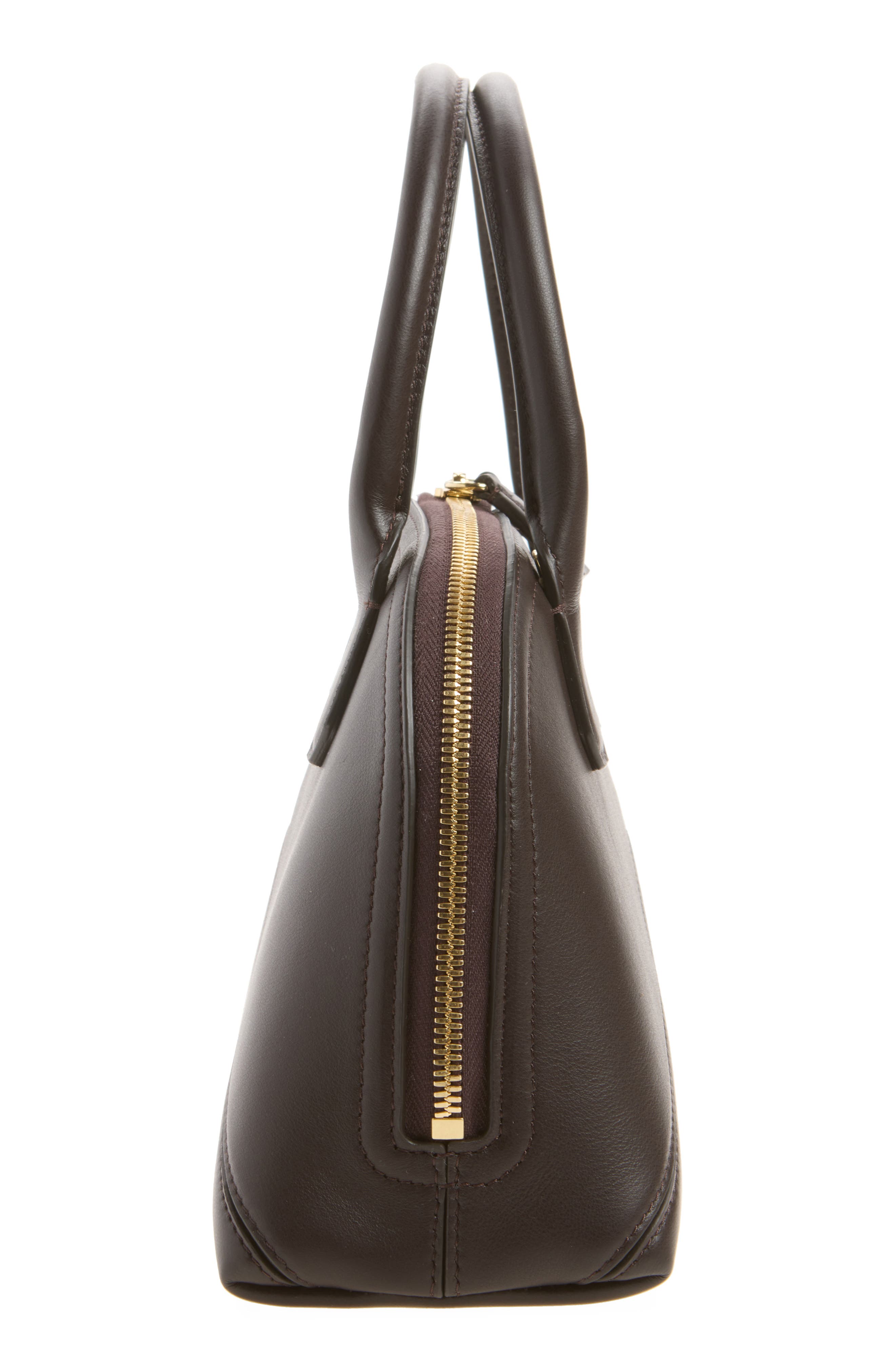 Victoria Small Leather Doctor Bag, Alternate, color, COFFEE LIQUEUR