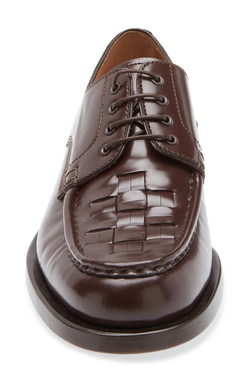 Jacquemus Les Derbies Tresses Woven Derby In Dark Brown 880