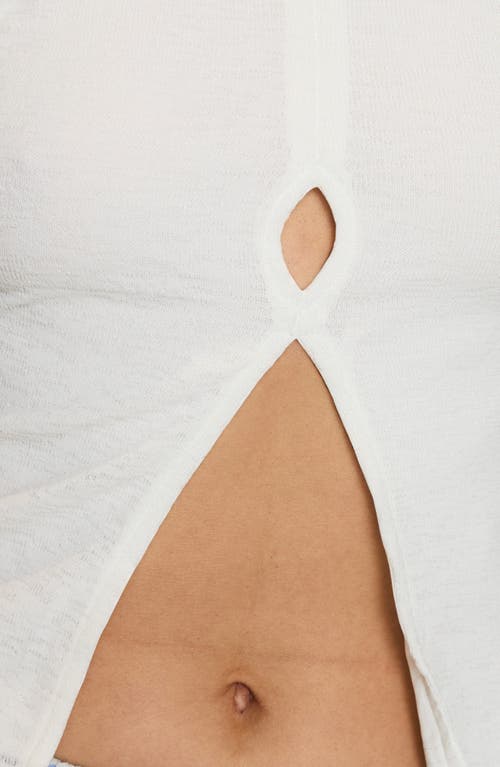 Princess Polly Lantau Front Slit Tank In White