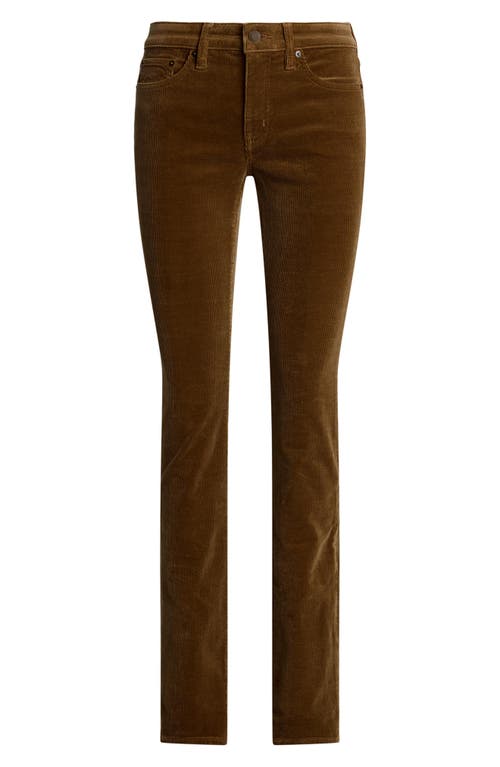 RALPH LAUREN LAUREN RALPH LAUREN STRAIGHT LEG CORDUROY PANTS