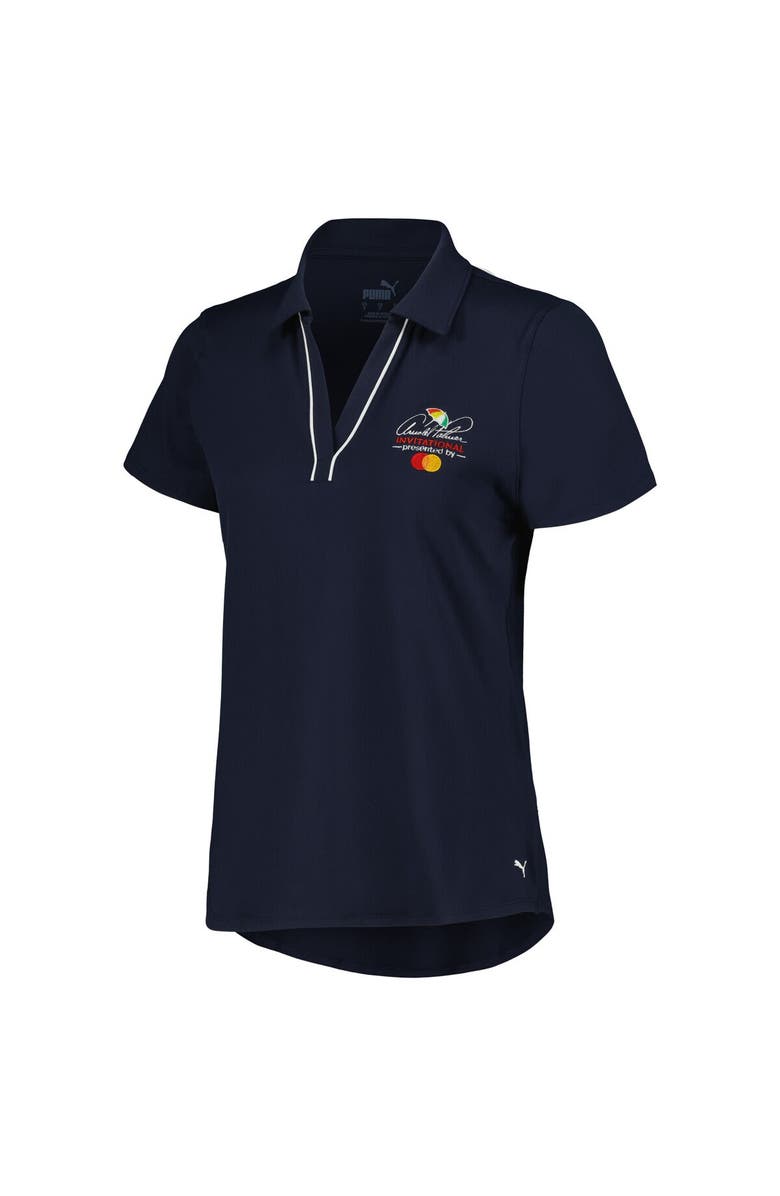 PUMA Women's Puma Navy Arnold Palmer Invitational Piped CLOUDSPUN Polo, Alternate, color, 