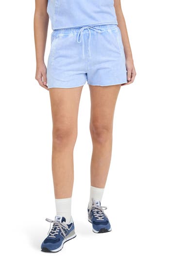 BLU PEPPER BLU PEPPER ACID WASH DRAWSTRING SHORTS