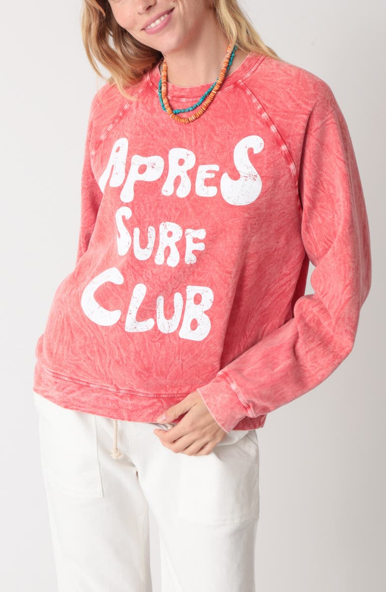 Electric & Rose Ronan Pima Cotton & Modal Sweatshirt, Alternate, color, Cherry