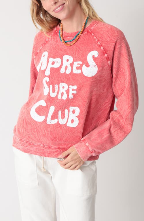Electric & Rose Ronan Pima Cotton & Modal Sweatshirt In Red