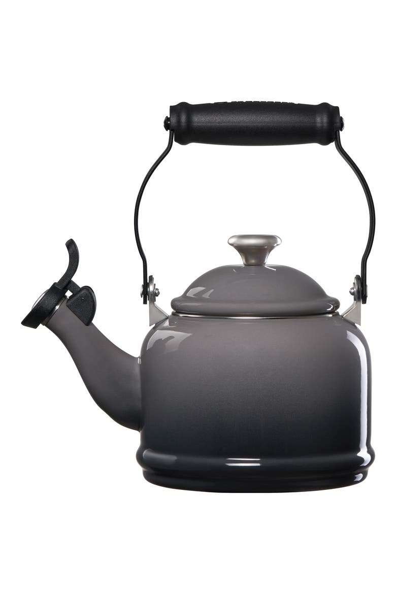 Demi Tea Kettle, Alternate, color, OYSTER/ SILVER