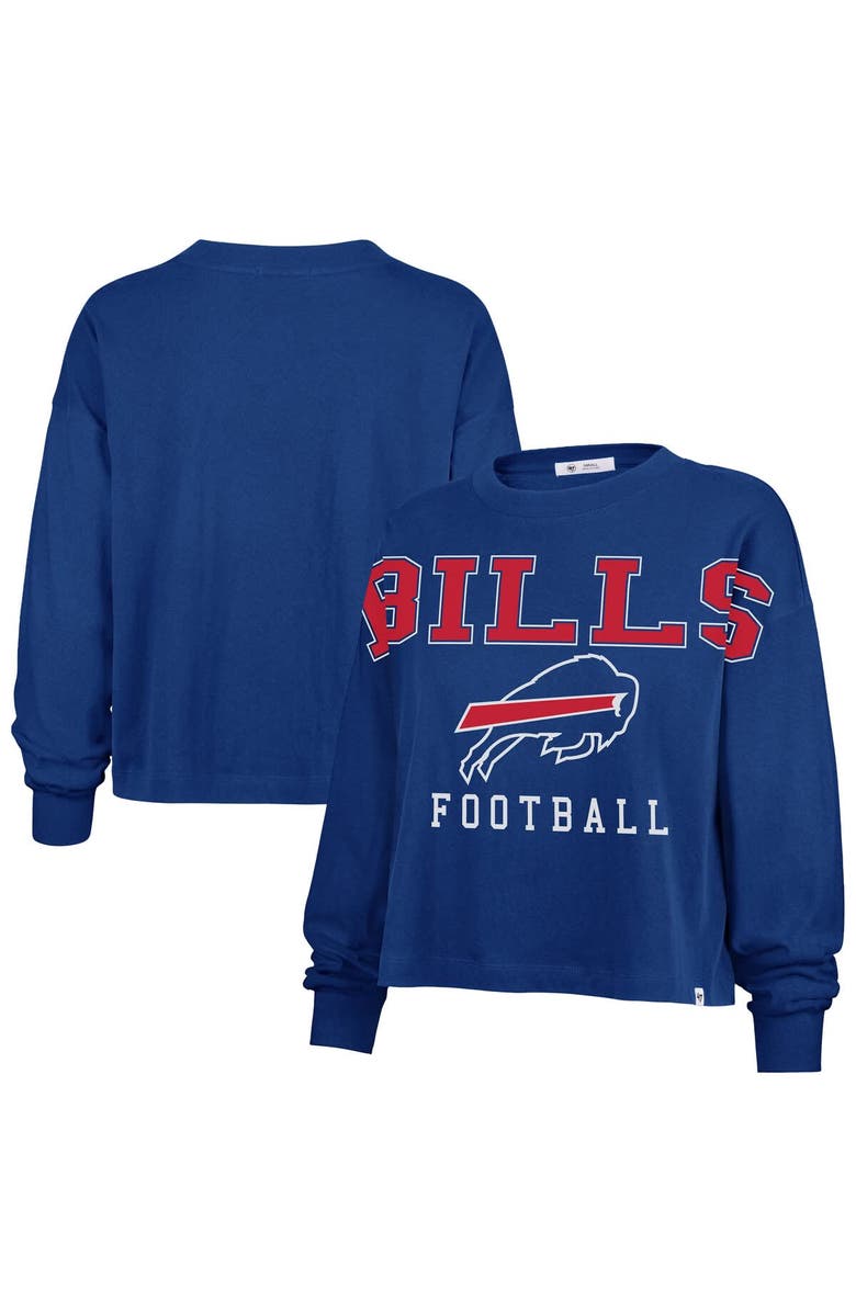 '47 Women's '47 Royal Buffalo Bills Outreach City Oversized Long Sleeve T-Shirt, Alternate, color, Royal