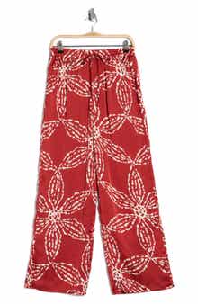 Halogen® Printed Soft Wide Leg Pants