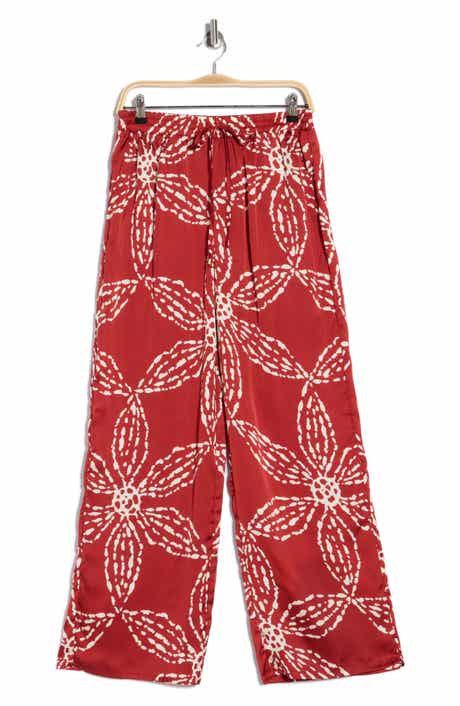 Halogen® Printed Soft Wide Leg Pants