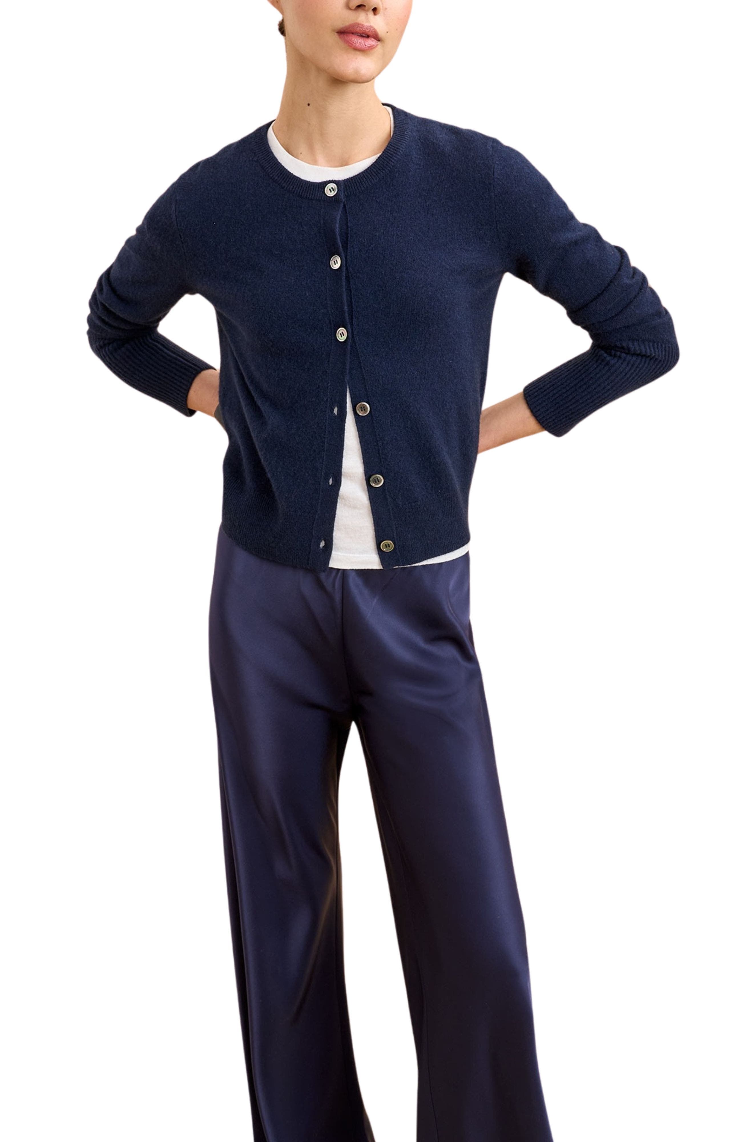 Solid Lean Lines Cardigan - image 4