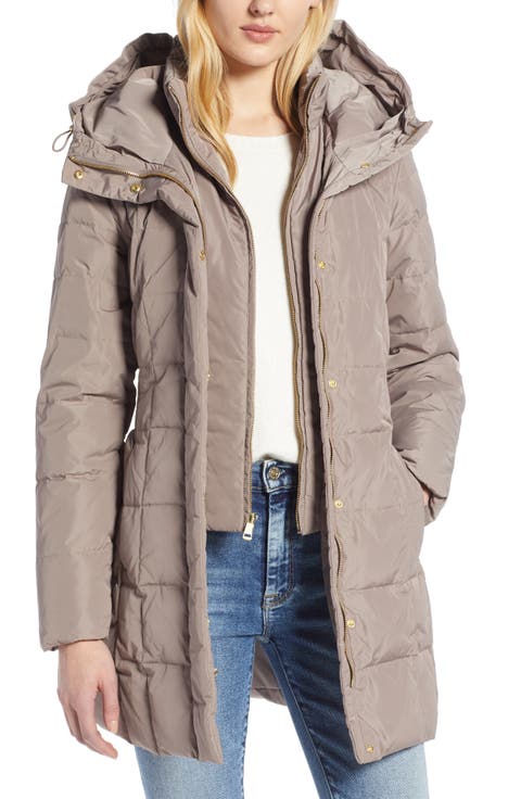 Hooded Down & Feather Jacket