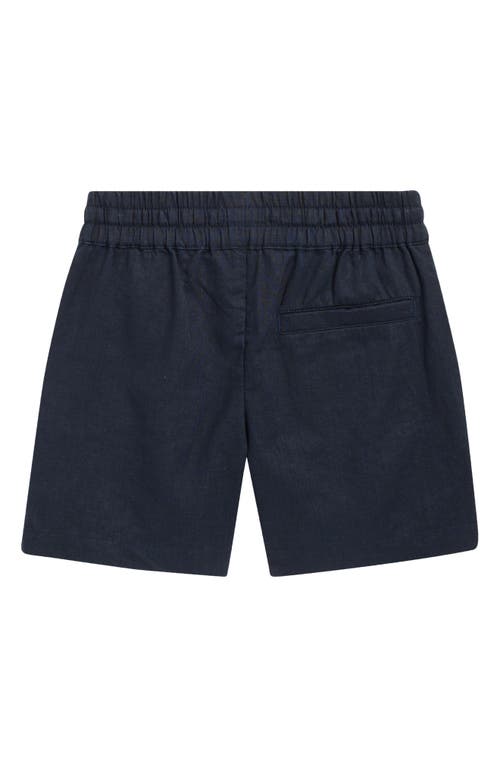 Reiss Kids' Linen Shorts In Blue