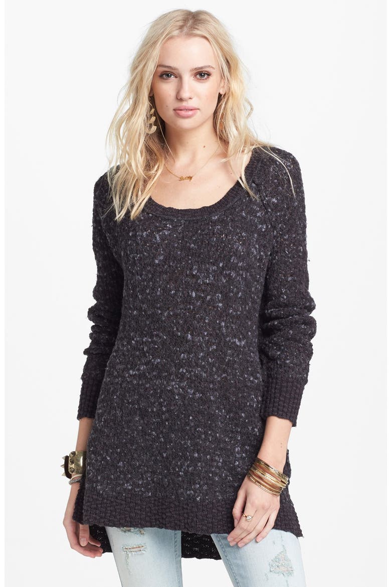 'Po Jeepster' High/Low Sweater, Main, color, BLACK COMBO