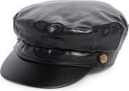 Vince Camuto Faux Leather Conductor Hat