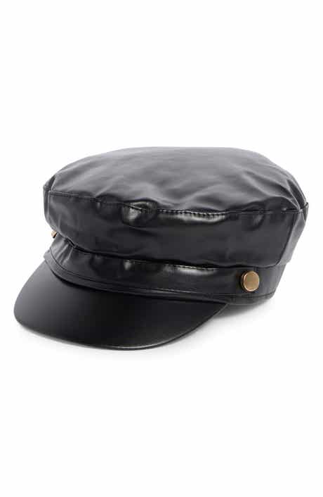 Vince Camuto Faux Leather Conductor Hat