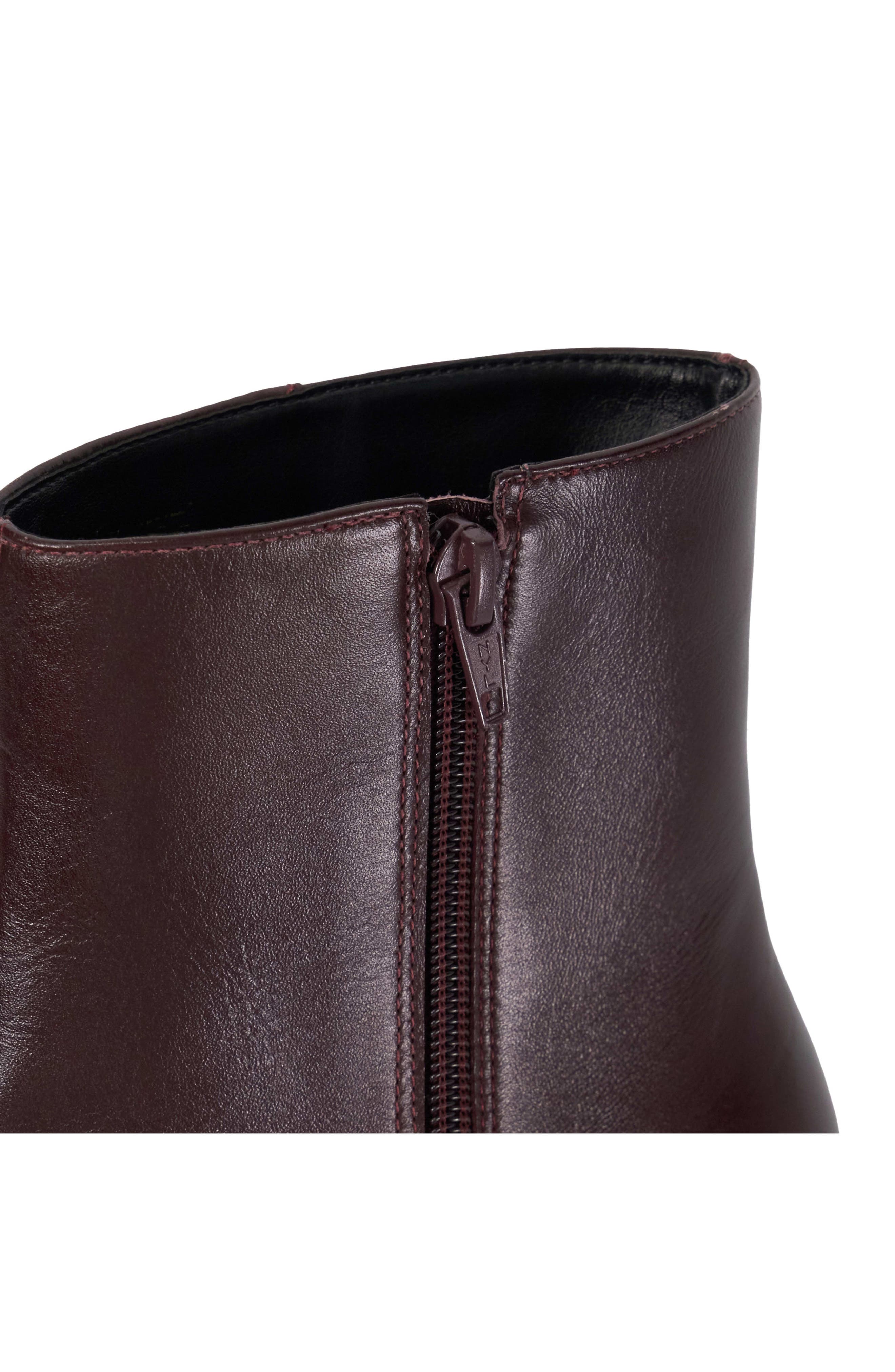 Dune London Offer Pointed Toe Kitten Heel Bootie, Alternate, color, Dark