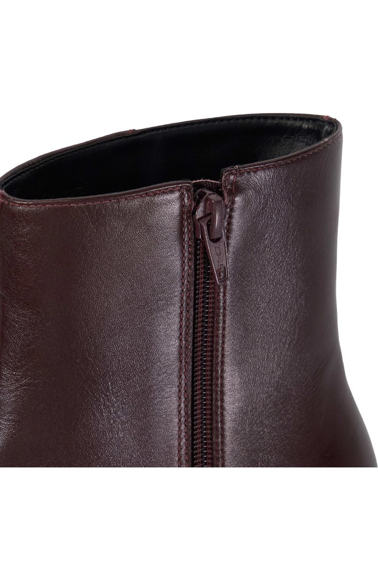 Dune London Offer Pointed Toe Kitten Heel Bootie, Alternate, color, Dark