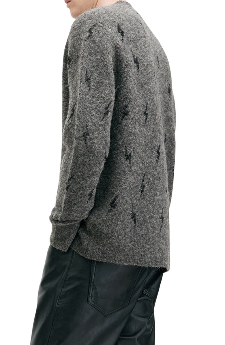 AllSaints Zap Crewneck Sweater, Alternate, color,