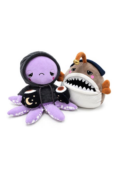 Lumi Anglerfish And Inky Octopus Cocoa Mug Plush Toy