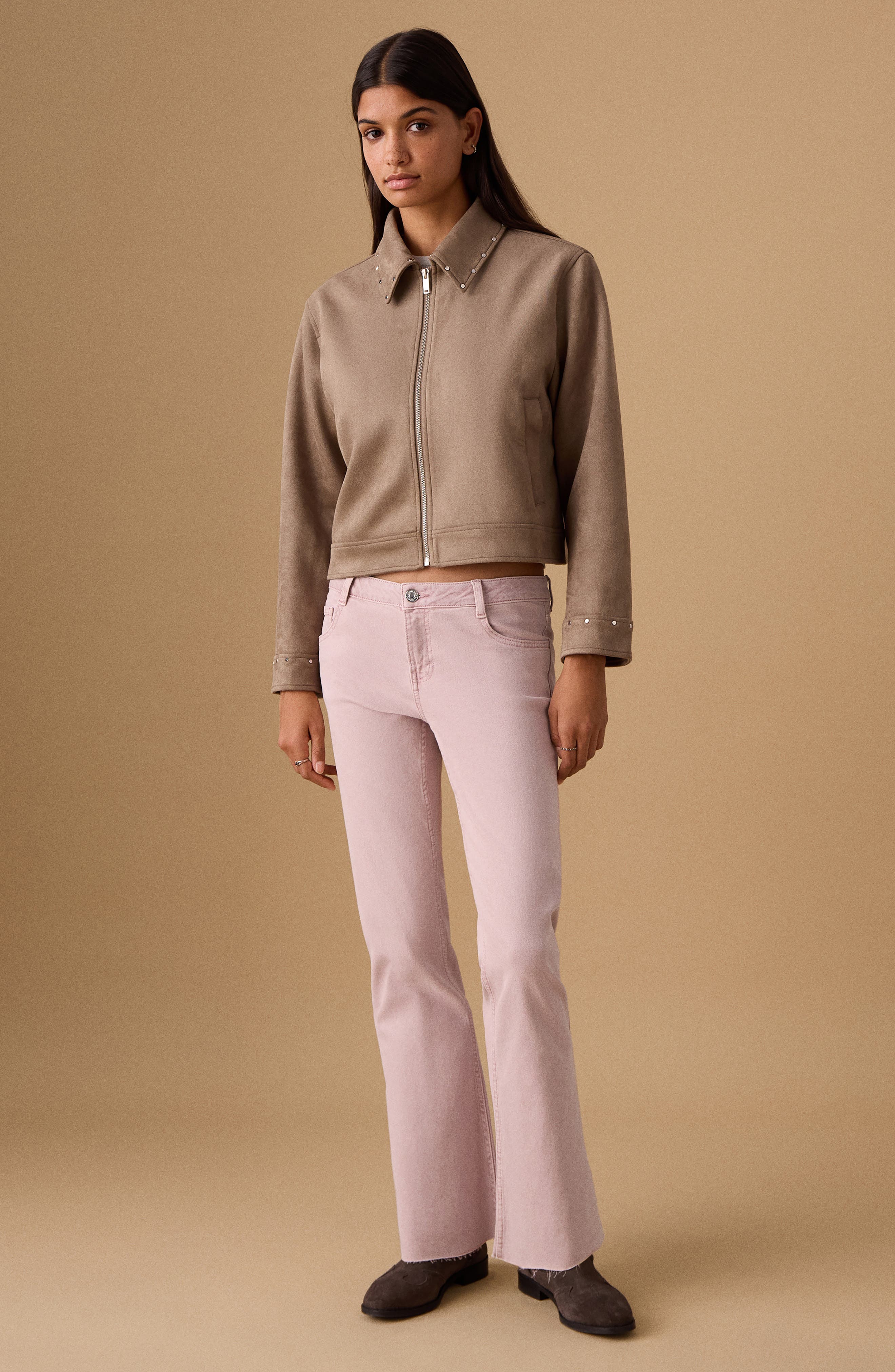 Mid Rise Crop Flare Jeans - image 4