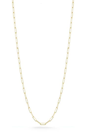 Ember Fine Jewelry Paper Clip Chain Necklace In Gold
