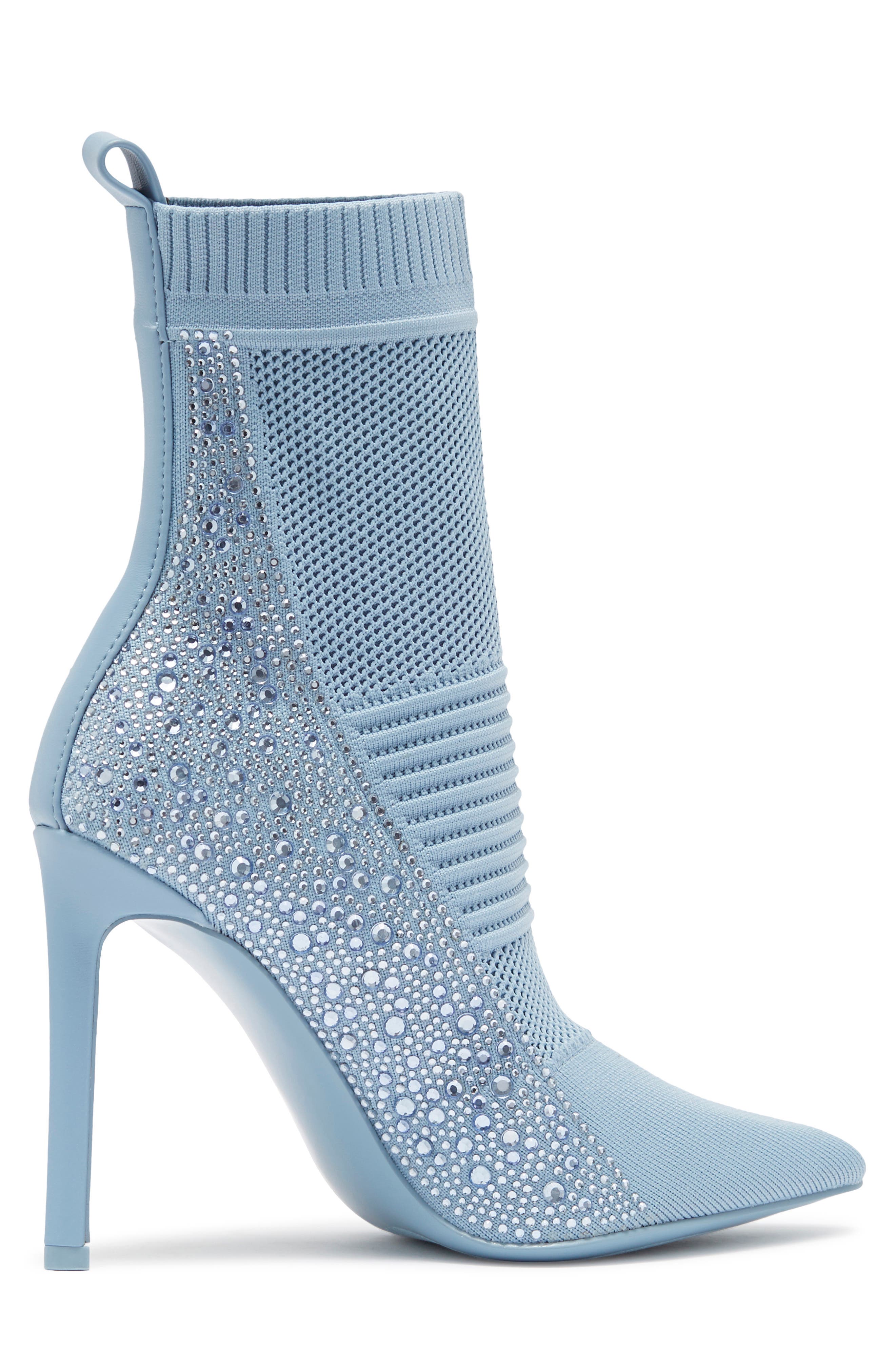 Maxwelle Pointed Toe Knit Boot, Alternate, color, BLUE
