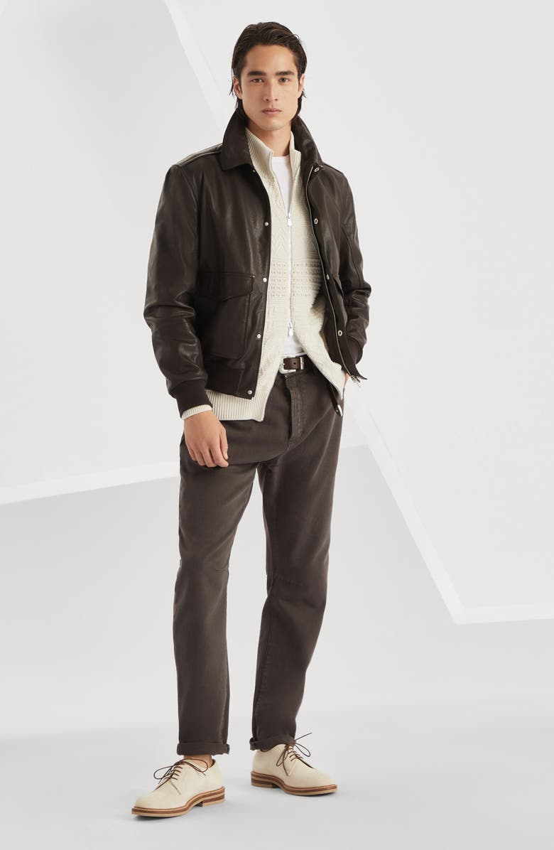 Brunello Cucinelli Aviator jacket, Alternate, color, 