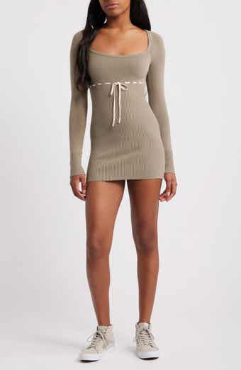 BDG Urban Outfitters Edison Long Sleeve Sweater Minidress