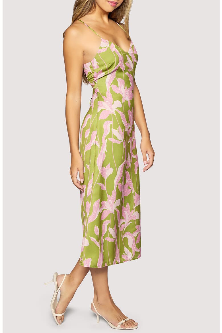 Floral Alcazar Midi Sundress, Alternate, color, GREEN-FLORAL