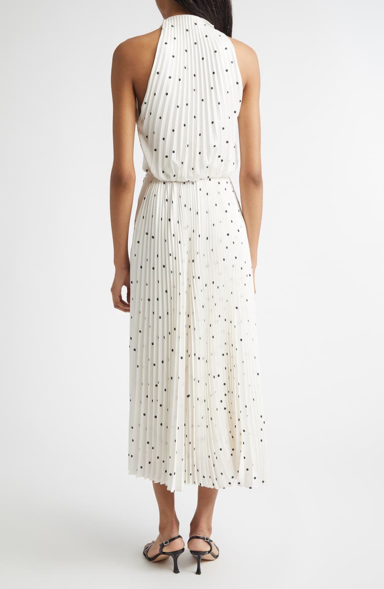 A.L.C. Simona Polka Dot Midi Dress, Alternate, color, Cream/ Black