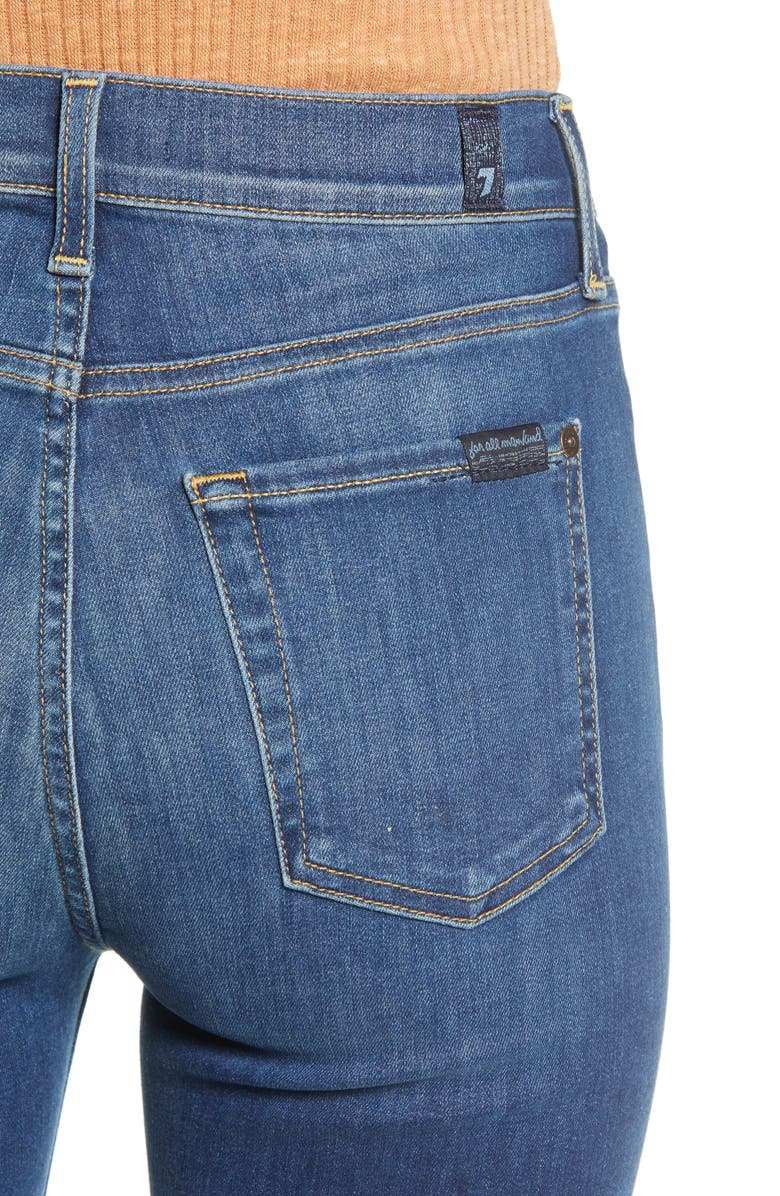7 For All Mankind <sup>®</sup> High Waist Slim Kick Jeans, Alternate, color, 