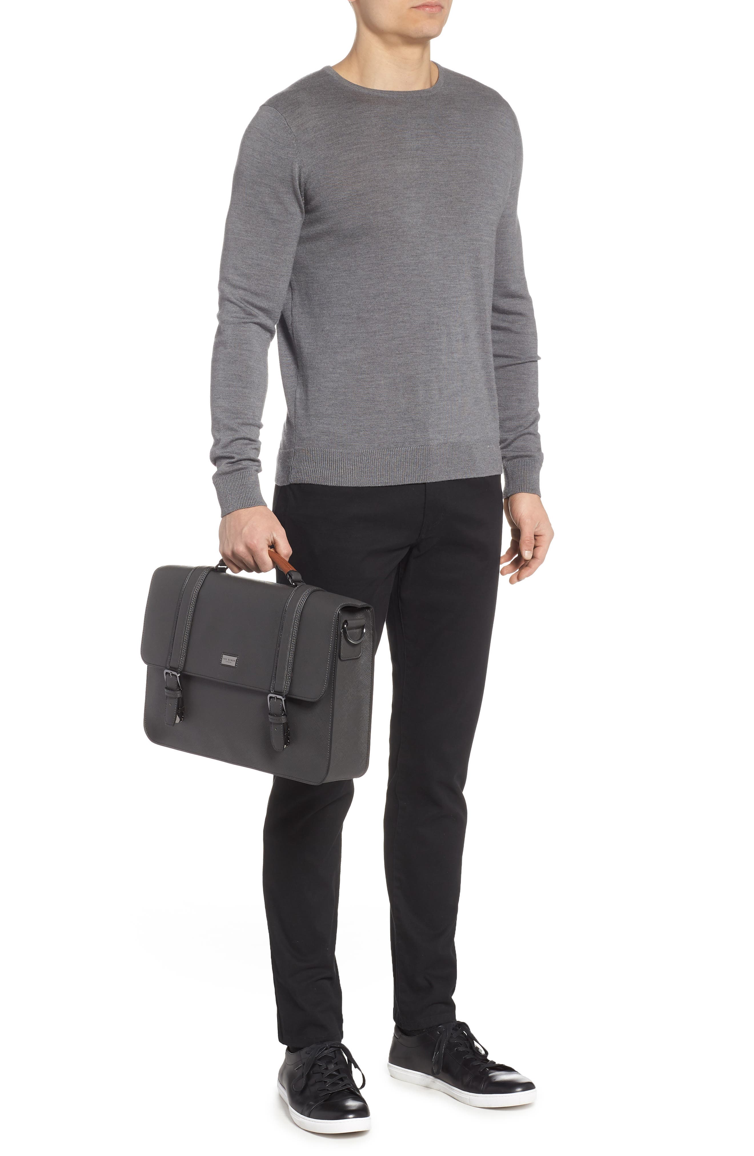 Ted Baker London Crossgrain Messenger Bag, Alternate, color, 