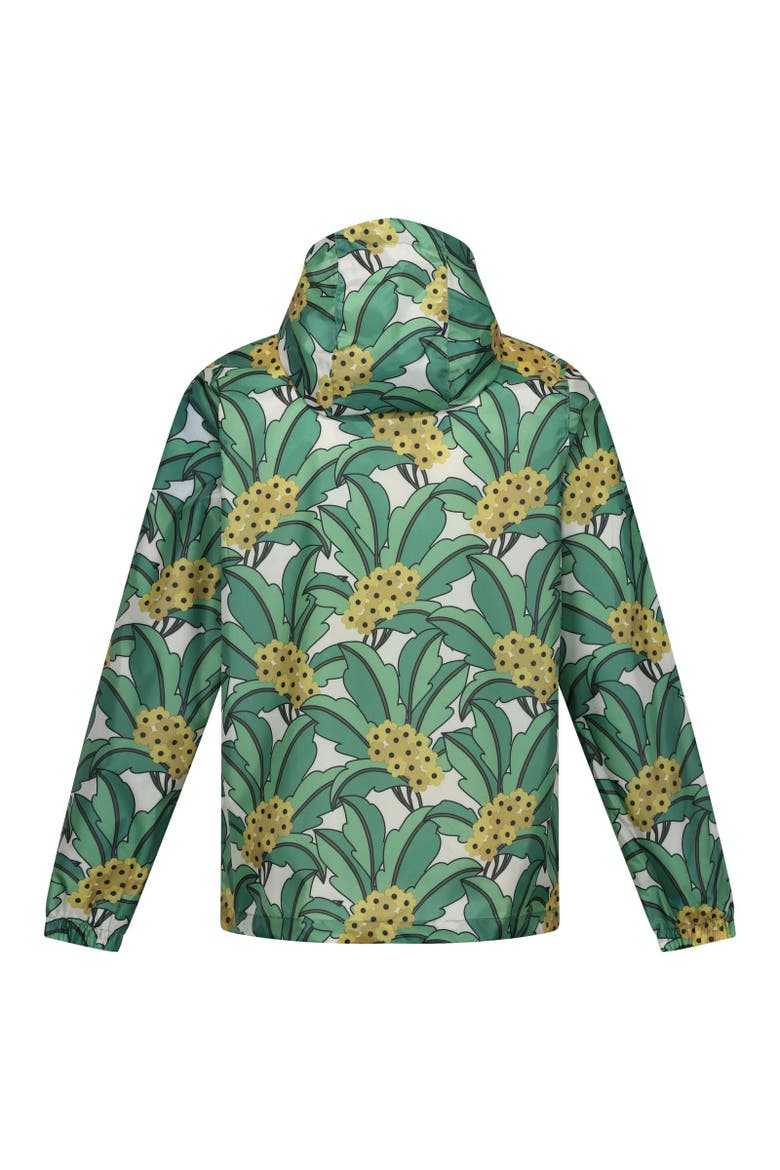 Orla Kiely Tropical Floral Packaway Waterproof Jacket, Alternate, color, Green